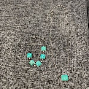 Green Amazonite Necklace and Bracelet